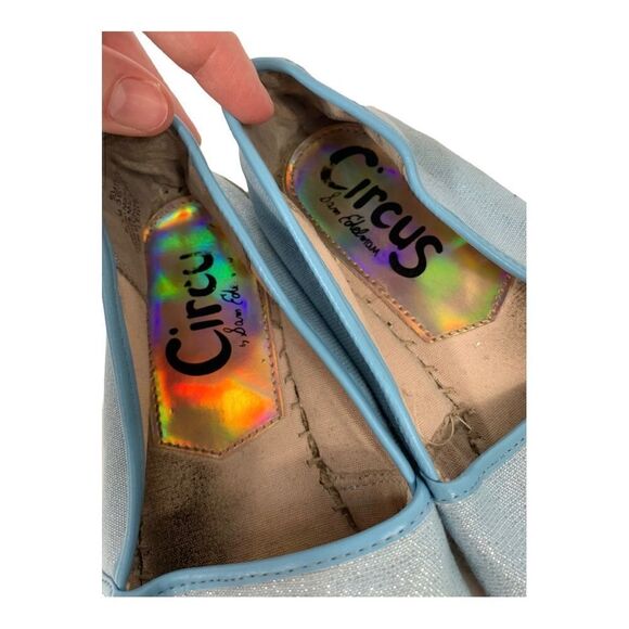 Circus by Sam Edelman Blue Queen Bee Slip On Espadrille Loafer Shoe - Picture 6 of 8